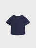 1016 Toddler Boys Henley Cotton Linen Shirt, Ink Navy