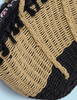 10748 Mayoral Raffia Market Tote Shoulder Bag - Black/Natural