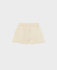 1212 Toddler Girls Cotton Linen Soft Shorts - Natural Chickpea