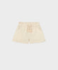 1212 Toddler Girls Cotton Linen Soft Shorts - Natural Chickpea