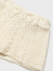 1235 Toddler Girls Sustainable Cotton Guipure Lace TShirt & Shorts Set - Chickpea