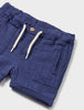 1236 Toddler Boys Sustainable Cotton Bambula Rolled Hem Shorts - Ink