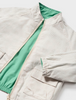 1451 Mayoral Toddler Boys Zippered Reversible Windbreaker Jacket - Eucalyptus Coconut Stripe