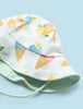 1793 Baby Girl Onepiece Swimsuit w/Sun Hat, Ice Cream