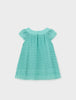 1908 Toddler Girls Guipure Lace Embroidered Dress - Agate