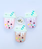 Silicone Teething & Chew Toy, Lavender Taro Boba Milk Tea