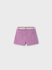  234 Mini Girls Sustainable Cotton Belted Shorts - Orchid Pink