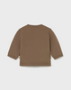 2406 Baby UNISEX Peek-a-Boo Puppy Crew neck Sweatshirt - Brown, back