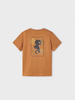 3009 Mini Boys S/S 2PC TShirt Set - Paprika Panther/Stripe