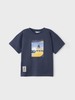  3015 Mini Boys Sustainable Cotton S/S Tshirt - Skateboarder Navy