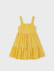 3950 Mini Girls Open Eyelet Lace Dress - Honey Mustard