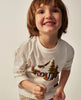 4021 Mayoral Mini Boys Eco-Sustainable On Route Forest Friends L/S TShirt - Cream