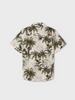 6117 Tween/Teen Boys S/S Button Up Dress Shirt - Palm Print