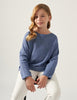 6337 Mayoral Tween/Teen Girls Lenzing Ecovero Viscose Knit Sweater - Cobalt Blue