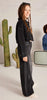 6538 Mayoral Tween/Teen Girls Denim Wide Leg Pants - Black