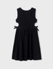 6965 Mayoral Tween/Teen Girls Cutout Cotton Sun Dress - Black