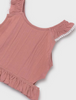 6967 Mayoral Tween/Teen Girls 2PC Cutout Top & Tropical Floral Skirt - Blush Pink