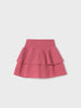 6970 Mayoral Tween/Teen Girls Sustainable Cotton Tiered Skirt - Watermelon Blush