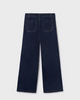 7573 Teen/Tween Girls Flat Front Wide Leg Jeans - Dark Wash on trend