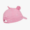 9609 Mayoral Girls Denim Baseball Cap, Embroidered Hearts, Pink