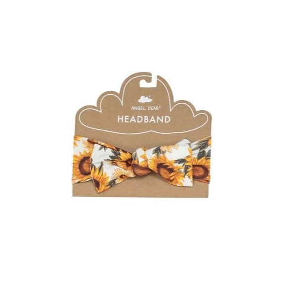 Angel Dear Bamboo Bow Headband, Sunflowers