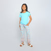 Joyous OM Pant, Paisley Lavender & Blue