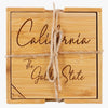 Totally Bamboo California 4 Piece Coaster Set & Puzzle