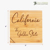 Totally Bamboo California 4 Piece Coaster Set & Puzzle