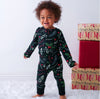 Bestaroo Bamboo Long Sleeve Zippered Coverall - Holly Berry