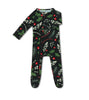 Bestaroo Bamboo Long Sleeve Zippered Footie - Holly Berry