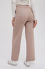 Womens/Junior Knitted Front Seam Sweater Knit Pants - Latte