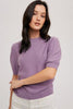 Women's/Junior Puff Sleeve Knit Mockneck Pullover Sweater - Lavender