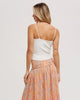 Blu Ivy Ribbed VNeck Tank Top, White