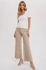 Blu Ivy Scalloped Hem S/S Knit Top, Ivory