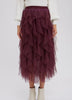 Women's/Junior Spiral Long Tulle Skirt - Plum