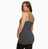 Maternity/Nursing Clip Cami Tank Top, Eco Modal - Heather Charcoal Grey