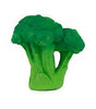 Natural tree rubber teething toy, bath toy, soft play food, broccoli, oli & carol