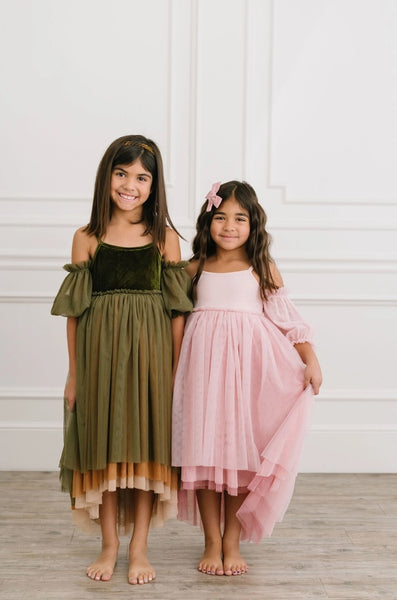 Ollie Jay Emile Dress in Girly Ghost Halloween Pocket Twirl Dress - Pink