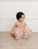 Ollie Jay Velvet & Confetti Tulle Ballet Back Bodysuit Dress - Cream