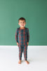 Posh Peanut Bamboo Kids L/S 2PC Basic PJ Lounge Set - UNISEX Tartan Plaid