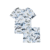 Posh Peanut Bamboo Kids S/S 2PC Basic Short Length PJ Lounge Set - Sharkly