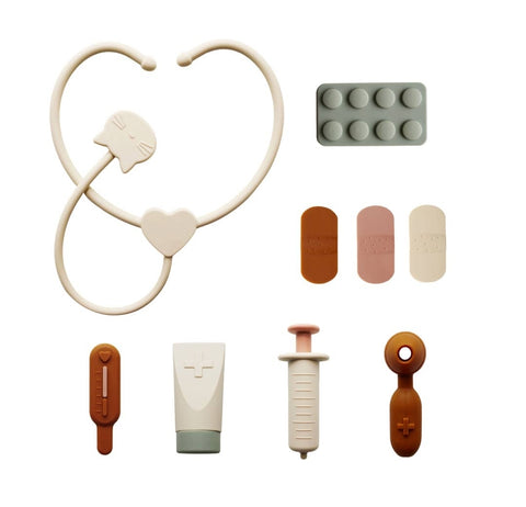 Silicone 10 PC Doctor's Kit Play Set