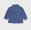 Boys Long Sleeve Fleece Lined Denim Shacket - Back