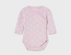 L/S Kimono Snap Bodysuit, Violet 2PC Set - Violet Bodysuit Front