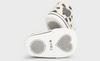 Ribbon Lace Up Natural/Black Heart Sneakers - Chickpea - Soles