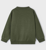 Embossed Wilderness Bear Sweatshirt - Forest Green - Back
