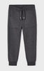Knit Braided Seam Jogger Sweatpants - Charcoal Grey - Front