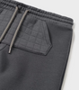 Quilted Kangaroo Pocket Joggers - Charcoal - Close-up