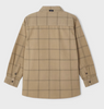 Corduroy Button Up Overshirt - Sand - Back