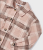 Plaid Shacket - Pink - Close-up